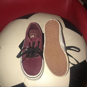 Toddler size 12 maroon vans